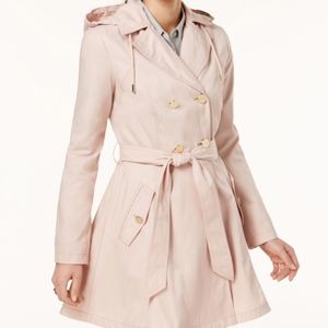 Laundry by Shelli Segal Belted Skirted Trench Coat